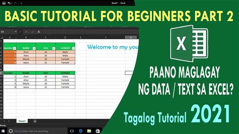 excel in tagalog|Microsoft Excel tutorial for beginners (Tagalog) 2021.